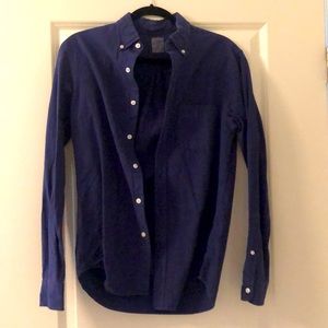 J Crew Navy Oxford Shirt